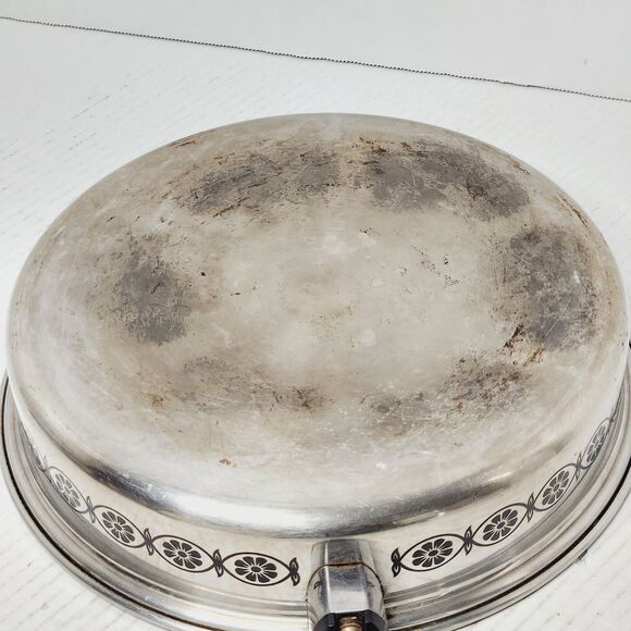 Ekco 3 Ply Stainless Steel Daisy Flower Vintage Replacement Pan 10" NO LID Prop - Picture 11 of 16